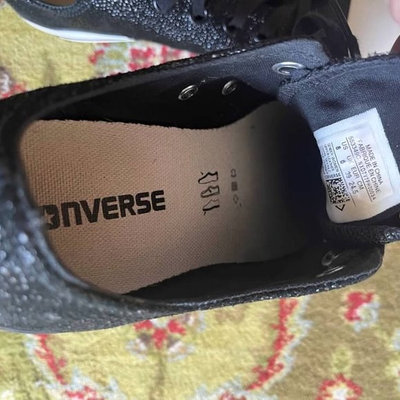 Converse Pebbled Leather Sneakers - Picture 3 of 5